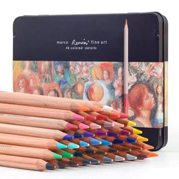 Pencils Marco Renoir 3100 3120 12/24/36/48/72/78/100/108/120 Tin Box/Gift Box Limited Edition Oil/WaterSoluble Coloured Pencil Set