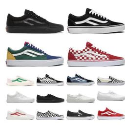 Scarpe firmate CLASSIC Old Skool Casual van skateboard Nero Bianco uomo donna moda Plate-forme outdoor flat size 36-44