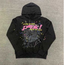 Men's Hoodies Sweatshirts Puff Print Sp5der Hoodie Men Women High Quality Heavy Fabric Spider Web Pullover Tidal flow design 675ess