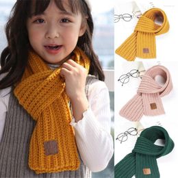 Scarves Winter Thick Baby Boys Girls Soft Warm Knitted Scarf Kids Neck Warmer