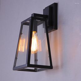 Wall Lamp Industrial Loft Metall Black Retro Art Light For Bar Living Bedroom Beside El Home Lighting Sconce G090