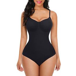 Bodysuit for Women Tummy Control Shapewear Seamless Sculpting Thong Body Shaper Tank Top