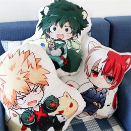 Stuffed Plush Animals 50cm Anime My Hero Academia Plush Toy Boku Yoh Asakura Katsuki Bakugo So Toooroki Pillow Cartoon Stuffed Cushion Kid Fan Gift 230626