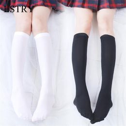 Women Socks Japanese Kawaii Lolita Mid Tube Sexy Calf Sox Female Cosplay Party Dancing High School Girls White Black Dropship