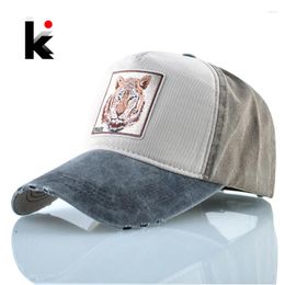 Ball Caps Spring Baseball Men Women Fashion Hip Hop Bone Gorras Summer Breathable Cotton Dad Hats Unisex Snapback Tiger Pattern Touca