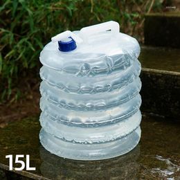 Water Bottles Camping Bag Portable Folding Bucket Large Container Outdoor Travel Collapsible Pouch Can Supplie
