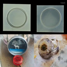 Baking Moulds Small Round Box Silicone Mold Resin Molds DIY Storage Jewelry Manufacturing Process For H133