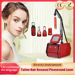 2023 Laser Machine 532 755 1064 1320nm 4 Wavelength Picosecond Laser Removing Tattoos Laser Hair Removal Nd Yag Beauty Machine