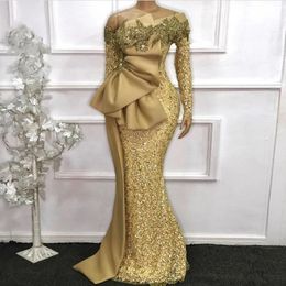 Urban Sexy Dresses Desigenr Aso Ebi Evening Off The Shoulder Full Lace Long Sleeves Ruffled Nigeria Arabic Formal Prom Gowns Wedding Guest 230627