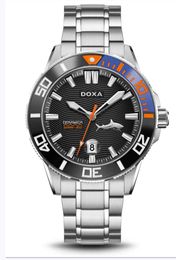 2023 Top Luxury DOXA Quartz Watch Business watch Big Shark Stainless Steel Men's Watch Luminous Sports Diving 46mm Water Ghost Watch Hot New Products