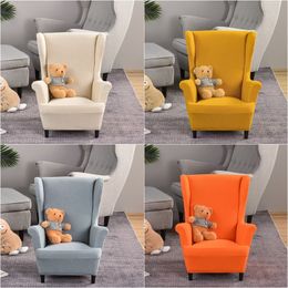 Chair Covers Kid's Size Wing Chair Cover Polar Fleece Children Wingback Armchair Covers Small Size Single Sofa Slipcovers Furniture Protector 230627