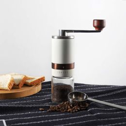 Manual Coffee Grinders Classy Manual Coffee Grinder Vintage Hand Coffee Mill Adjustable Settings Coffee Bean Mill Espresso Maker with Ceramic Burrs 230627