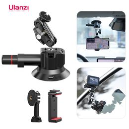 Stabilizzatori Ulanzi Car Phone Action Camera Holder Pompa a mano Ventosa 360ﾰ Regolabile 14