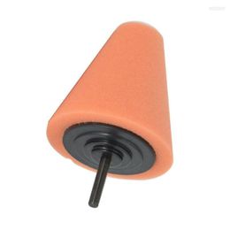 Vehicle Protectants Tool Foam Polishing Cone Shaped Pads Wheel Hub Accessory Automobile Car Orange