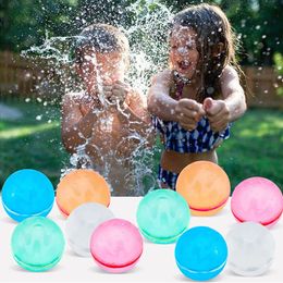 Sand Play Water Fun Waterballoons Reusable Magnetic Water Ball Summer Water Fight Water Bombs Outdoor Water Toys Quick Fill Water Balloons For Fight 230626