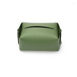 Cosmetic Bags European Style Luxury Leather Tissue Box Decoration Modern Simple Living Room Directly Stores Household