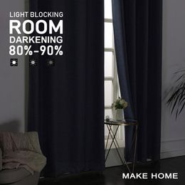 Curtains 2 Pcs Gradient Colour Balckout Curtains for Bedroom Living Room Kitchen Modern Curtains Treatment Blinds Custom Made