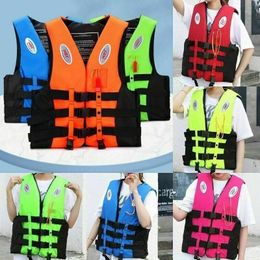 Life Vest Buoy Neoprene Jacket Professional Child Adult Lightweight Men Women Water Safety Adjustable life jacket men kids 230626