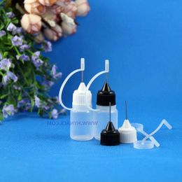 Lot 100 Pieces 5 ML LDPE Metal Needle Tip Cap Plastic dropper bottle for liquid squeezable Free Shipping Ecrqp