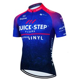 Cycling Shirts Tops Cycling Jersey QUCIK STEP Summer Short Sleeve Man Downhill MTB Bicycle Clothing Ropa Ciclismo Maillot Quick Dry Bike Shirt 230626