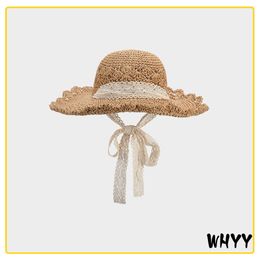 Wide Brim Summer Sun Hat For Women Beach Uv Protection Straw Hat Female Outdoor Summer Panama Cap Hat Bone Chapeu Feminino