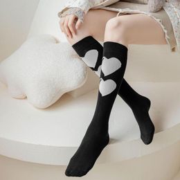 Women Socks Japanese And Korean Love Female Stockings Student Jk Uniform Harajuku Style Bow Calf Loli Cute Long Womens