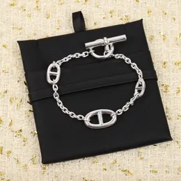 2024 quality charm bracelet S sier and OL clasp have stamp box Original edition