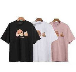 T-shirt Correct Palmangel Beheaded Bear High Collar Street Round Neck High street leisure All kinds of fashion