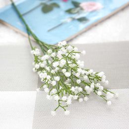 Dried Flowers Mini heads DIY artificial gypsophila hydrangea white flower for wedding home baby shower decor fake arrangement