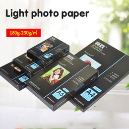 Paper 50 Sheets A4 A5 Inkjet Printers with Colour Boxed Highgloss Photo Paper Photo Studio Photographer Imaging 230g Printing Paper