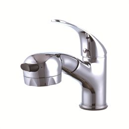 Pullable Copper Cold Hot Water Shower Faucet Tap 205*196mm RV Caravan GR-S002B