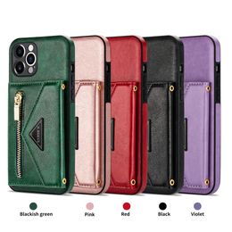 2023 Suitable for iPhone 14 mobile phone leather case card Apple 11 lanyard protective case 13Pro creative mobile phone case