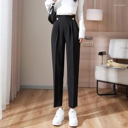 Women's Pants High Waist Suit Harun For Women Spring And Autumn Korean Smoke Pipe Crop Small Foot Radish Casual Long