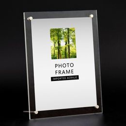 Certificate Display Stand Acrylic Clear Photo Frame A4 A3 Desktop Picture Holder Photography Double Panel Creativity Dropshipping Easy Insta