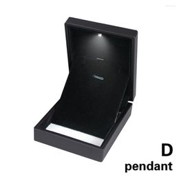Jewellery Pouches 25pcs/lot For VIP LED Lighted Earring Ring Gift Box Wedding Boxes Pendant Necklace Display Storage Cases Wholesale