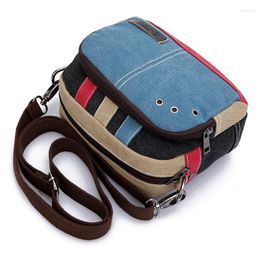 Wallets Summer Canvas Shoulder Cross-Body Square Sling Bag Sports And Leisure Storage Weekend Retro