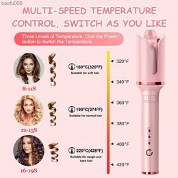 New Automatic Curling Iron Spiral Curling Iron Electric Magic Curler Hair Appliances Auto-Rotating Hair Styling Appliances Hous L230520