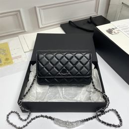 Crossbody bags women wallet on chain vintage high quality chain plaid bags gold silver leather luxury designer brand mini diamond lattice bag shoulder purses