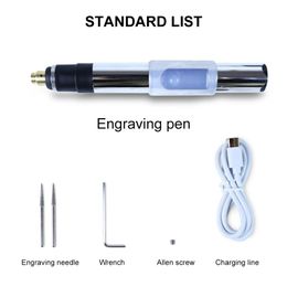 Boormachine USB Mini Cordless Drill Pen Rechargeable Wireless Engraving Pen With LED Rotary Tool Dremel Electric Drill Grinding Accessories