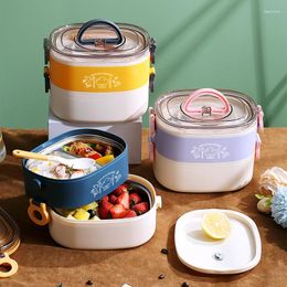 Dinnerware Sets Portable Lunch Box Children Student Bento Outdoor Picnic Fruit Storage Containers Kitchen Accessories