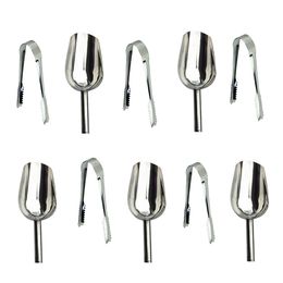 Ice Cream Tools 5Pcsset Stainless Steel Multipurpose Shovel Grain Food Sweets Buffet Candy Bar Floating5 Clips 230627