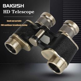 Telescope Binoculars BAIGISH 6X24 Professional Military HD Binoculars Full-Metal Powerful Binoculars for Outdoor Tourism Hunting Tescope HKD230627