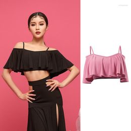 Stage Wear Latin Dance Tops Sling Sexy Practise Clothes Professional Rumba Training Clothing Samba Dancing Shirt Outfits DWY5637