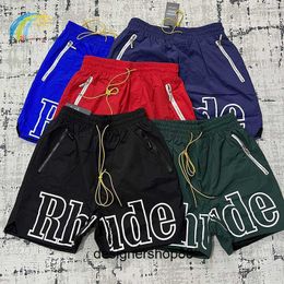 Men's T-shirts Shorts Breeches Inside Mesh Black Red Blue Green Men Women 1 Casual Pocket Zipper Drawstring Simple Classic Quick Drying