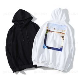 Ie Mens Fashion Hip Hop Street Sweatshirt Monet Oil Painting Pullover Hooded Fashion Casual Long Sleeve Sweater Jacket Men Hoodies