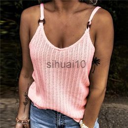 DIY Tanks Camis Woman Fashion Tank Tops Solid Color Summer Clothes Loosen Sexy Sleeveless V-Neck Sling Vests Female Trendy Plus Size Clothing J230706