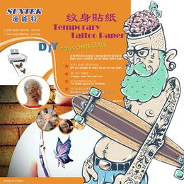 Paper Inkjet Temporary Tattoo Transfer Printing Paper For Water Decals Papel Transfer Tattoo Sticker