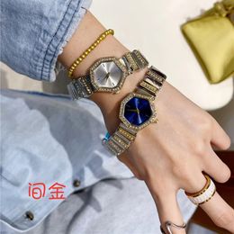 Fashion Full Brand Wrist Watch Women Ladies Crystal Style Luxury With Logo Orologio Steel Metal Band Quartz Clock Di 46