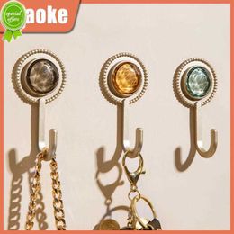 New Door Hook Up Bags Wall Hanging No Trace Punch-free Diamond Home Furnishing Key Light Luxury Kitchen Storage