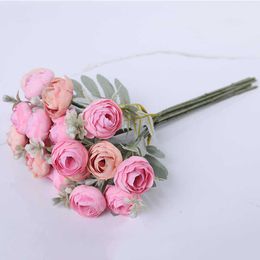 Dried Flowers bunch of simulation bouquets silk cloth jasmine home living room decoration fake flowers plant bouquet